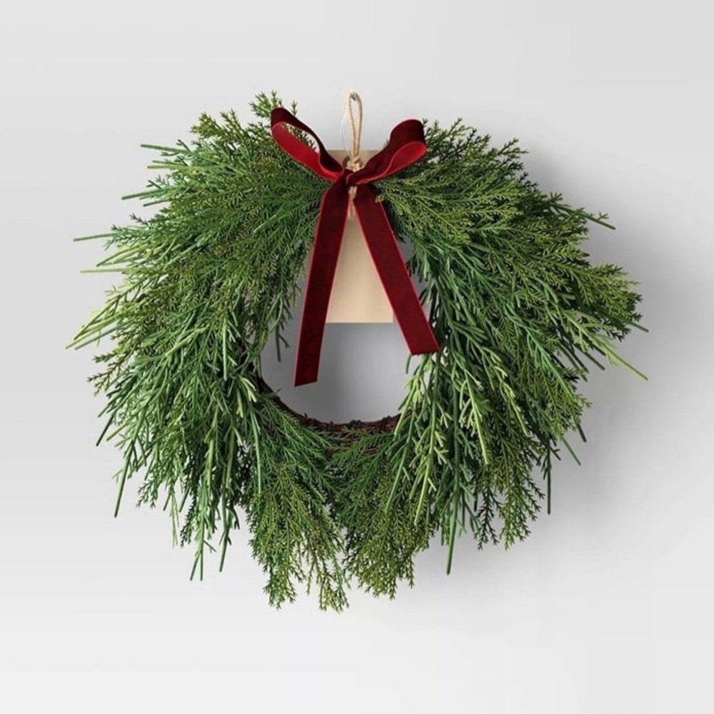 Christmas Draping Cedar Mini Wreath - Room Essentials™ - Target 2024